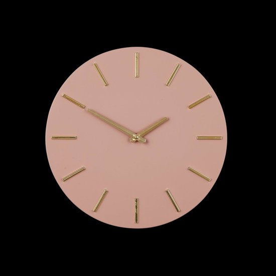 Mica Decorations Brixen Wanduhr – Ø 36 cm – Rosa