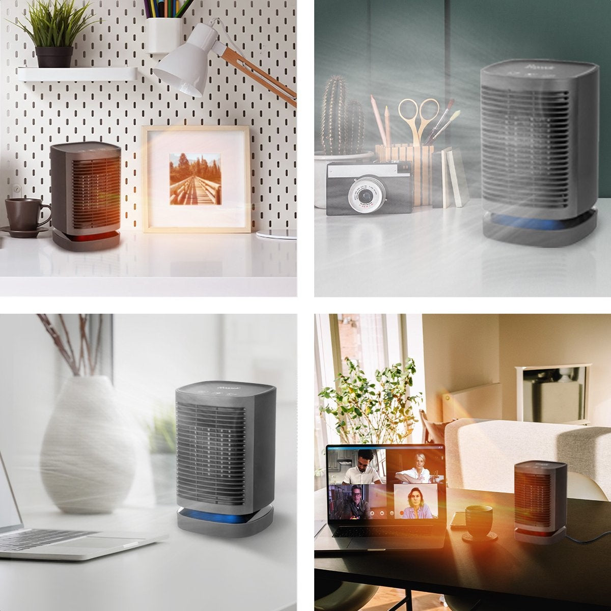 Auronic - Elektrische Heizung - 3 Stufen - 950W - Rotierend - Schwarz