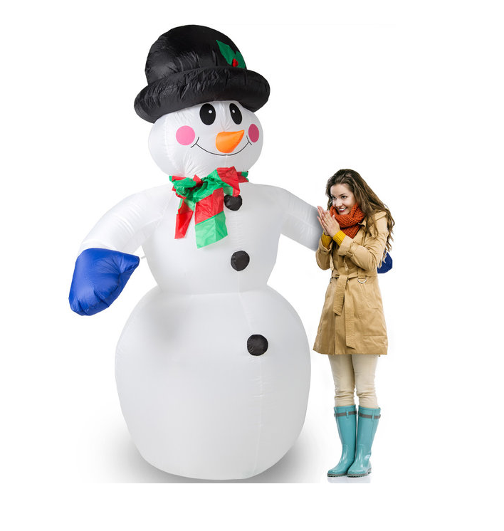 Deuba Aufblasbarer Schneemann 240cm MIT Lichtern