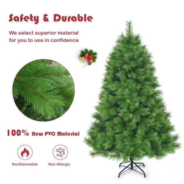 Coast 180 cm künstlicher Weihnachtsbaum Weihnachtsbaum pvc Nadeln künstlicher Baum mit Metallständer grün