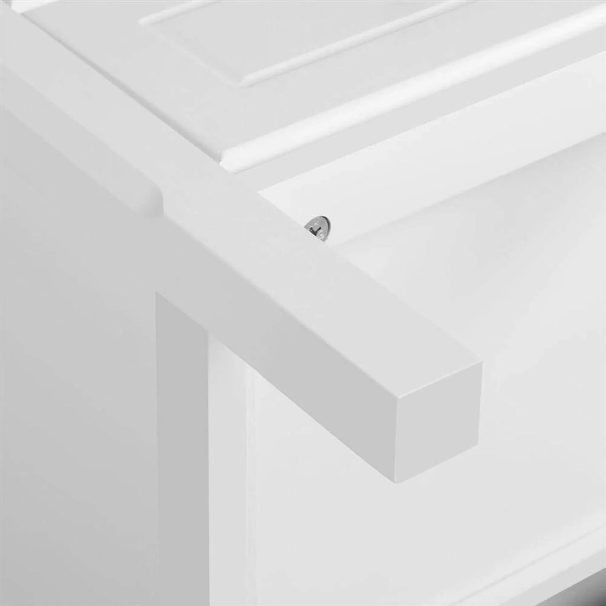 Yaheetech Nachttisch mit 3 Schubladen - Ausgestattet mit Aluminium-Knopfgriffen und feuchtigkeitsbeständiger lackierter Oberfläche und hochwertigen Schubladenführungen - Für Schlafzimmer und Wohnzimmer - Weiß E1 MDF - 40 x 40 x 60 cm