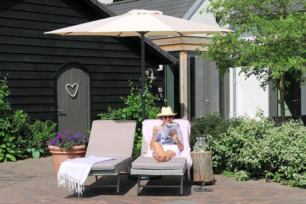 PimXL Luxe Sonnenschirm - Ã˜300cm - Ecru