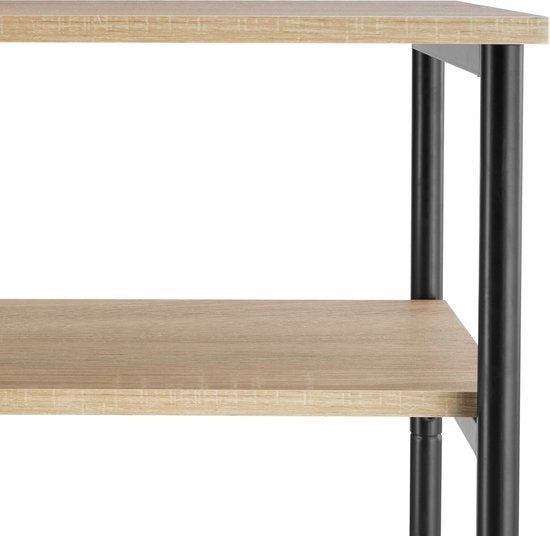 tectake - Beistelltisch Memphis - industriell - 34x30x59cm - hellbraun - 404669