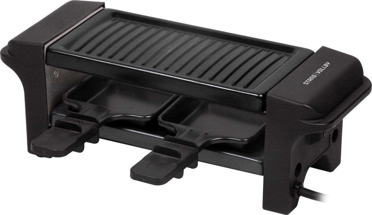 StangVollby GRILLA Gourmet Set für 2 Personen - Kleines Gourmet Set - Elektrische Grillplatte - Raclette Gourmetse - 350W