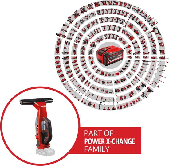 Einhell Akku-Fensterreiniger BRILLIANTO Li Solo – Power X-Change – 18 V/Li-Ion – Arbeitsbreite: 28 cm – ohne Akku und Ladegerät