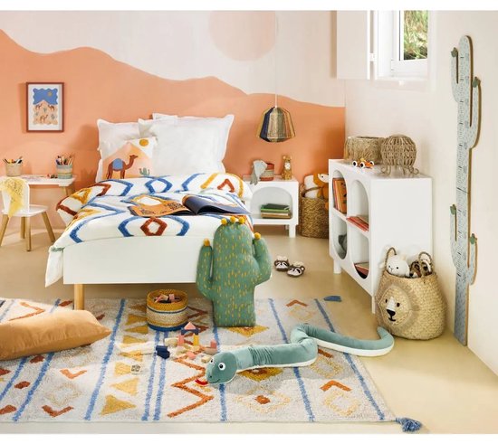 Atmosphera Kinder-Set Zeichentisch/Kindertisch + Kinderstühle – 58 x 38 x 43 cm – Weiß