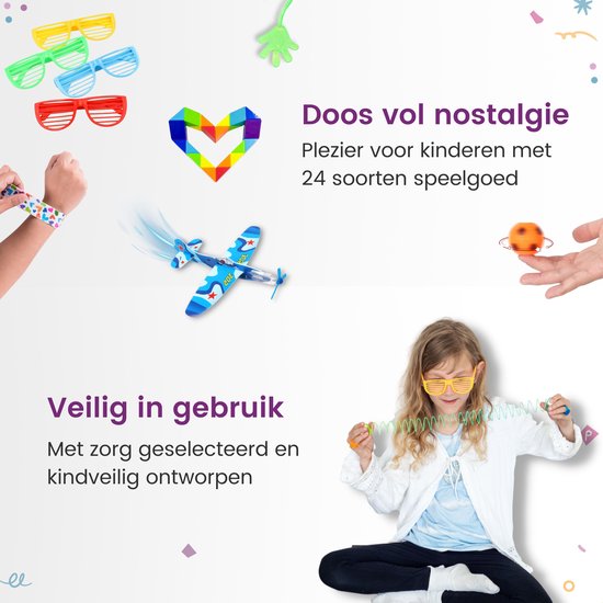 Partizzle 150x Treat Giveaway Gifts Pack - Zappelphilipp - Pinata Füllung - Zappelphilipp Box mit Spinner und Pop it Small Toys - Karneval Grabbelton Giveaway Gifts - Für Kinder