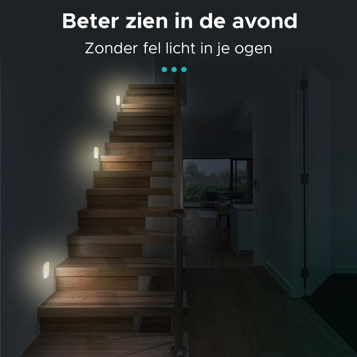 Qumax LED Nachtlicht Sockel 4 Stück - Dimmbare Nachtlichter mit Sensor - Babyzimmer Nachtlicht - Tag und Nacht Sensor - Kinder & Baby - Weiß