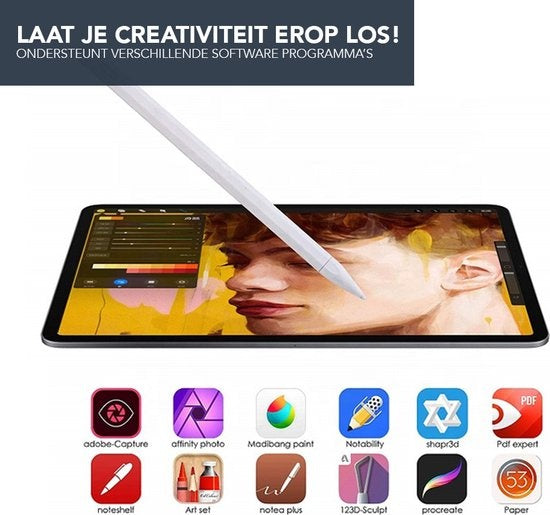 AchatÃ© Stylus Pen Pro - Universele Stylus - Met Handdetectie - Wit