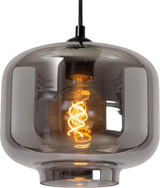 Lucide MEDINE – Hängeleuchte – Ø 46 cm – 3xE27 – Fumé