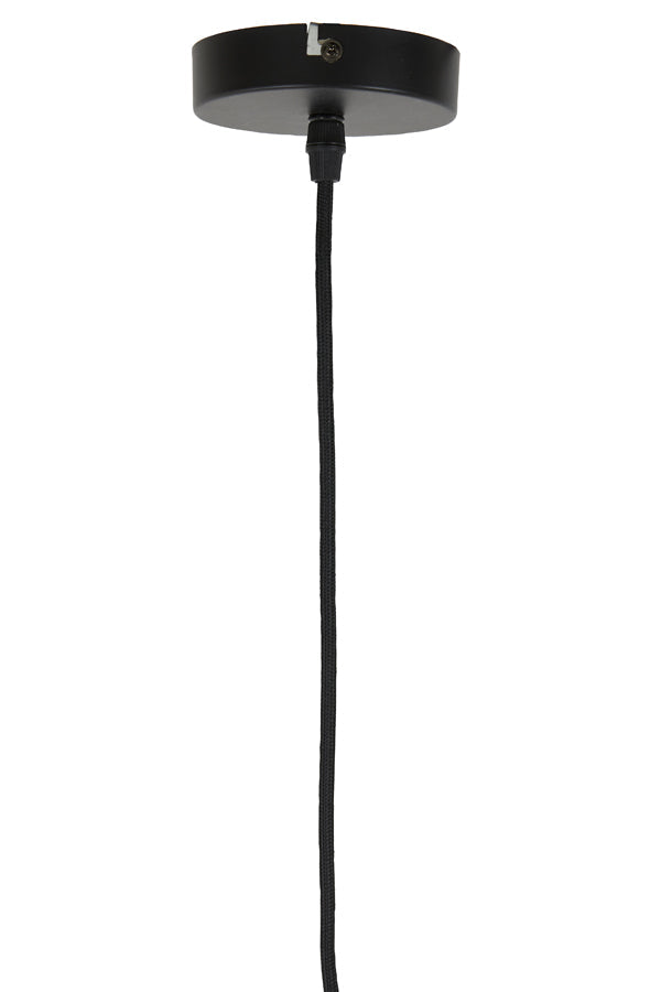 Light & Living PACINO Pendelleuchte Ø50x51,5 cm - Schwarzes Rattan - Modernes & natürliches Design - E27