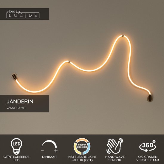 Lucide JANDERIN – Wandleuchte – LED, dimmbar – CCT