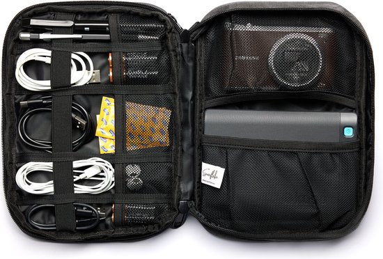 Kabelorganisationstasche - geeignet für eReader, Ladegeräte und Elektronikzubehör - Reisetasche für Kabel - Sunflake