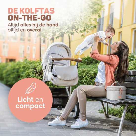 Vulpes Goods BabyCare Pumpentasche – Kühltasche für Milchpumpe & Muttermilch – Inkl. Kühlakku – Grau