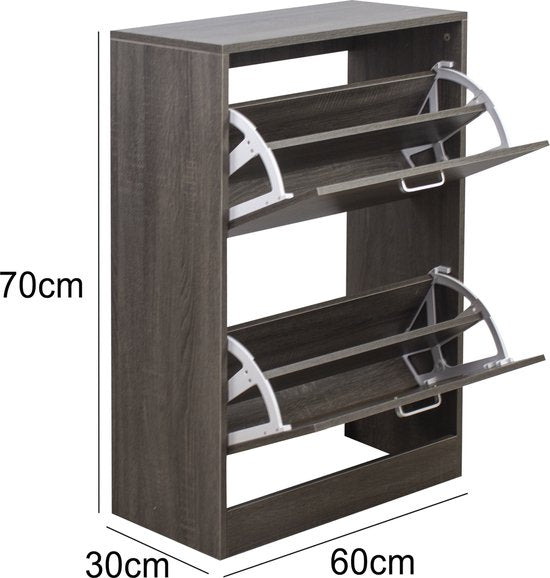 VDD Schuhschrank - Schuhregal - 2 Fächer