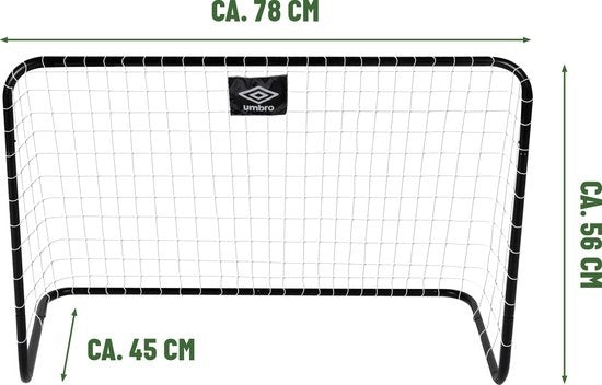 Umbro Fußballtor/Fußballtore Set - 2 Stück - 78 x 45 x 56 cm
