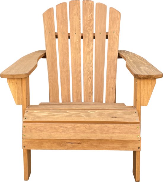AXI Carmen Adirondack-Stuhl Braun – Lounge-Stuhl aus Holz mit Armlehnen – Hohe Rückenlehne – 90,5 x 78,4 x 93 cm