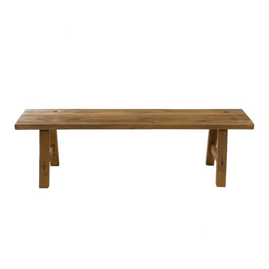 Mica Decorations Bold Holzbank – L 108 x B 20 x H 37 cm – Recyclingholz – Braun
