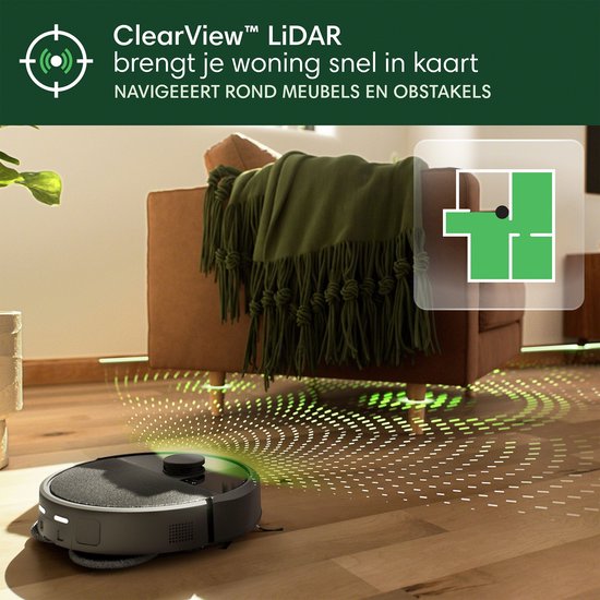 iRobot Roomba® Plus 405 Combo Roboter + Autowash™-Dockingstation – Roboterstaubsauger mit Wischfunktion – Schwarz – G1850
