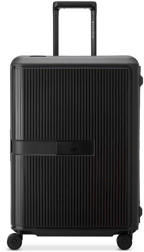 Delsey Paris x United Colors Of Benetton – Color Block – 66 cm Reisekoffer – Schwarz