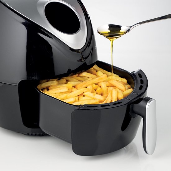 Ariete 4616/00 Einzelgerät 3,5 l Freistehend 1300 W Heißluftfritteuse Schwarz, Silber