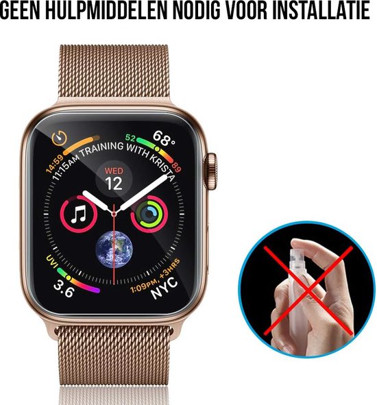 Displayschutzfolie für Apple Watch Series 4 / 5 / 6 / SE – 40 mm Displayschutzfolie – Podec – 8 Stück