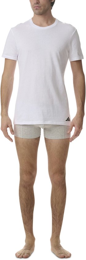 Adidas Sportswear – Active Core Cotton – Rundhals-Shirts – Herren-Unterhemd – Weiß – Größe M