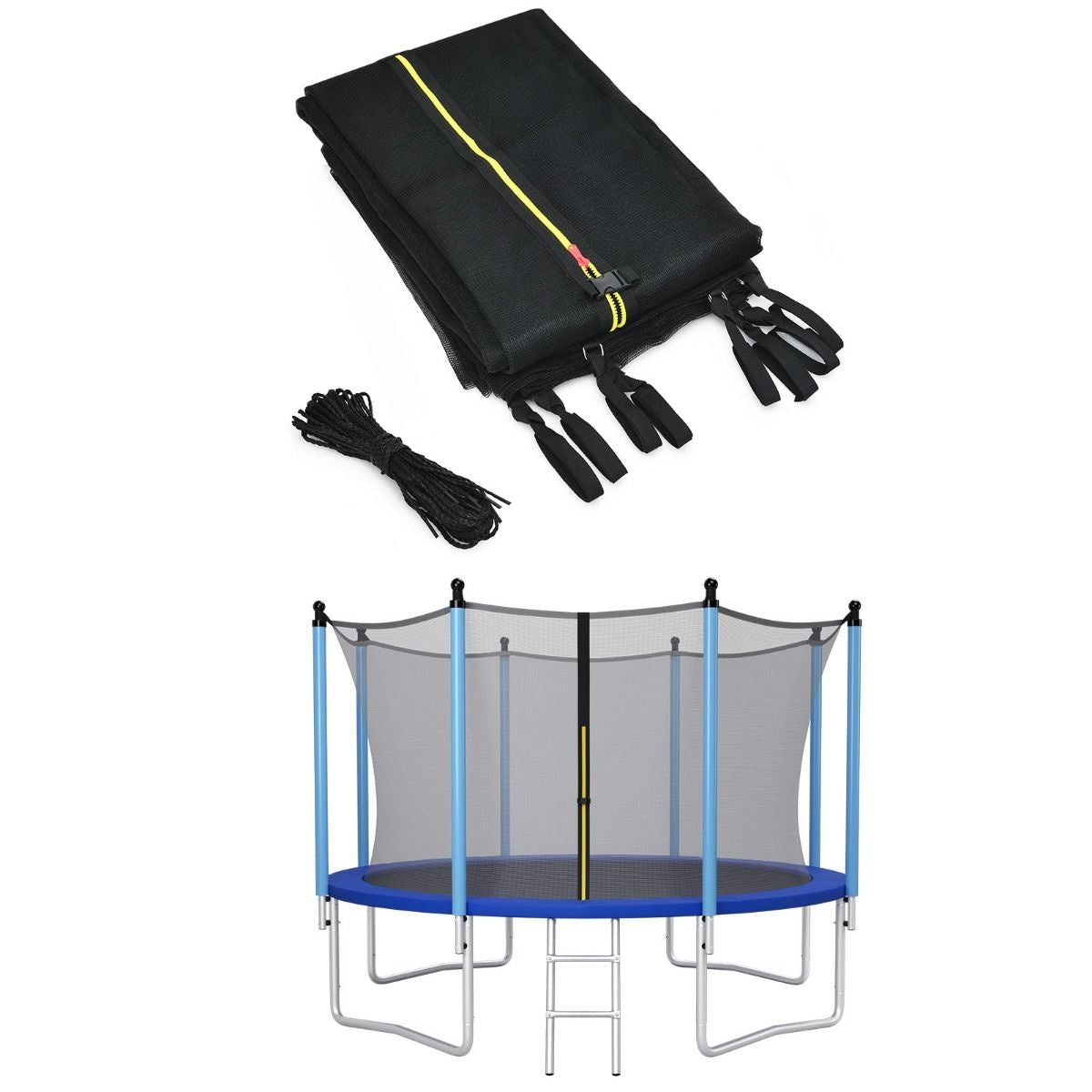 Coast Trampolin Sicherheitsnetz - Ã˜366 cm - für Gartentrampoline - Schwarz