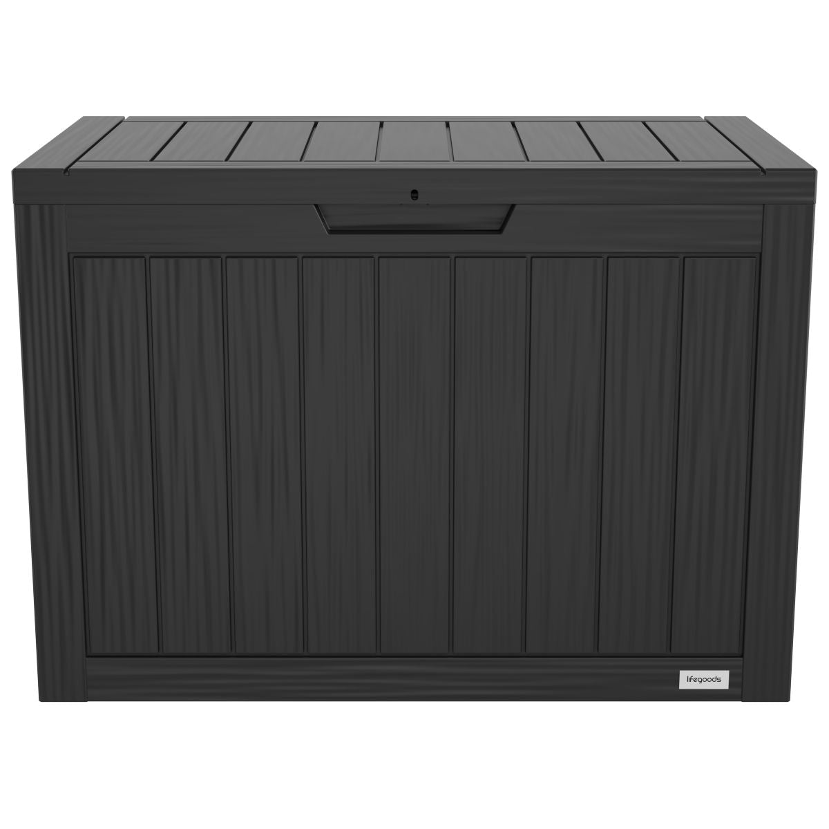 LifeGoods Kissenbox - XS - Kunststoff - 170L - Schwarz
