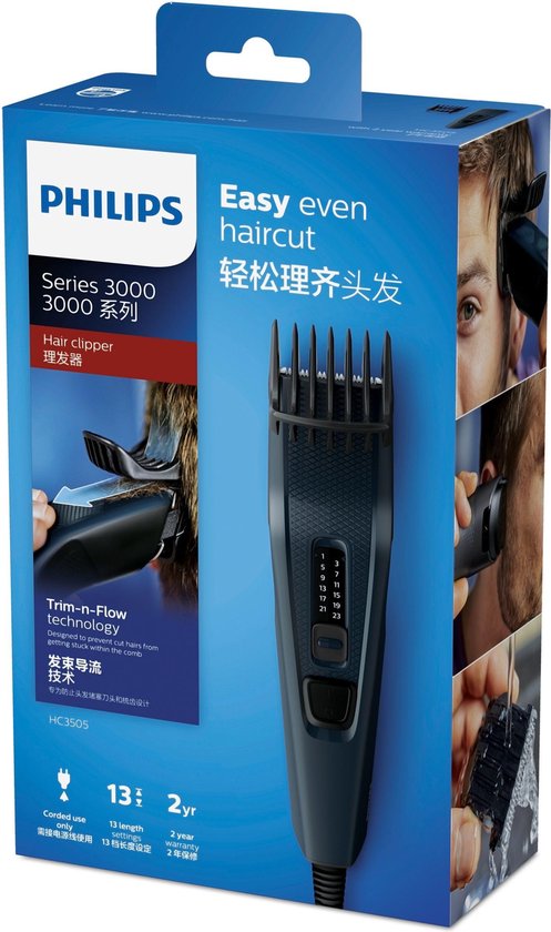 Philips HAIRCLIPPER Series 3000 Haarschneidemaschine mit Edelstahlklingen