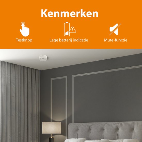 Smartwares FSM-11514 – Rauchmelder, 4 Stück, 85 dB – 5 Jahre Batterielebensdauer, 10 Jahre Sensorlebensdauer – TÜV-zertifiziert – Brandmelder