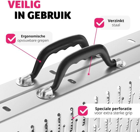 tectake - 2er-Set Björn-Rampen - Zusammenklappbar mit Tragegriffen - Zusammenklappbar - Belastbarkeit bis 400 kg - 200 kg pro Rampe - 166 cm