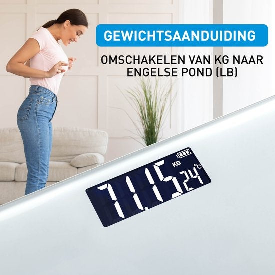 Grundig Personenwaage - Digitale Waage - 50 Gr Genauigkeit - bis zu 180 KG