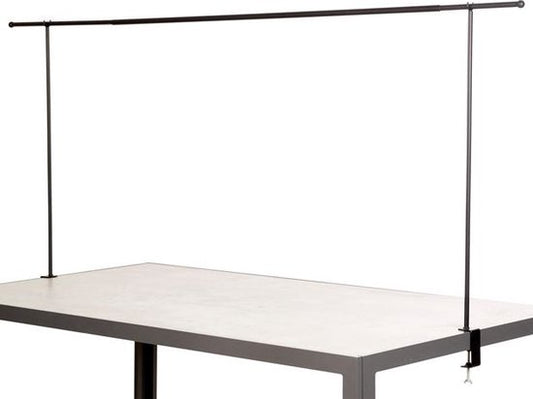 Arti Casa Tischstange - Dekorationsrahmen - mit Klemmen - für Blumen, Ballons, Lichter und Pflanzen - Hochzeitsbogen - Metall - Schwarz