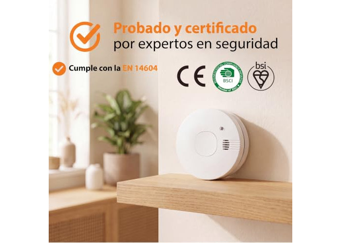 Smartwares FSM-11710 Rauchmelder mit optischem Sensor – austauschbare Batterie – 10 Jahre Sensorlebensdauer