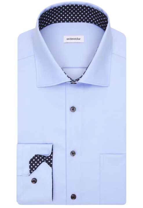 Seidensticker New Kent Slim Fit Business Hemd - Größe L - hellblau - Herren