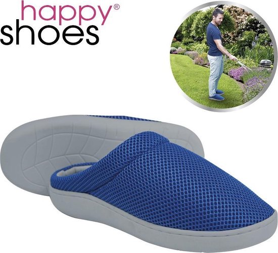 Happy Shoes Gel Pantoffeln Blau Größe 37/38 - Gel-Sohlen - Pantoffeln