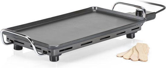 Princess Table Chef Superior Grillplatte 102240 - Gourmet - Grillplatte - Tischgrill - 46 x 26 cm - 8 Personen - Einstellbarer Thermostat - 2500 W - Teppanyaki - Für drinnen und draußen - 2 Meter langes Kabel
