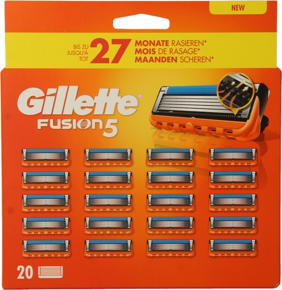 Gillette Fusion5 – Rasierklingen – Sparpackung mit 20 Stück – Briefkastenpaket – Neue Formel