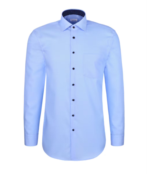Seidensticker New Kent Slim Fit Business Hemd - Größe L - hellblau - Herren