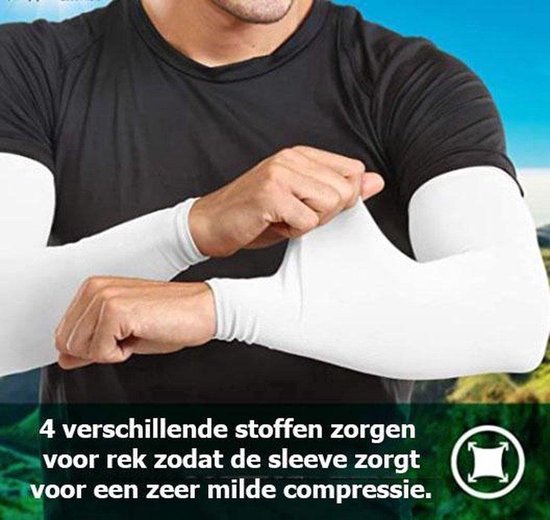 TravelHawk Arm Sleeve - Sleeve - Armschützer - Armschützer Radfahren - Sonnenschutz - 2 Stück - Schwarz - Größe XL