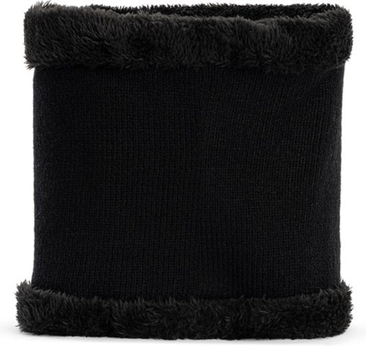Milanoro Schal Schwarz - Unisex Winterschal - Warm und weich - 100% Acryl