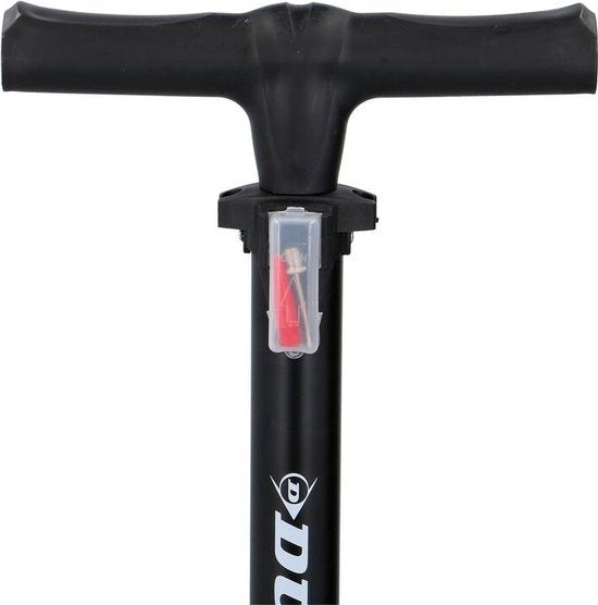 Dunlop Fahrradpumpe mit Manometer - Doppelventil - Holländisches Ventil/ Französisches Ventil/ Auto Ventil