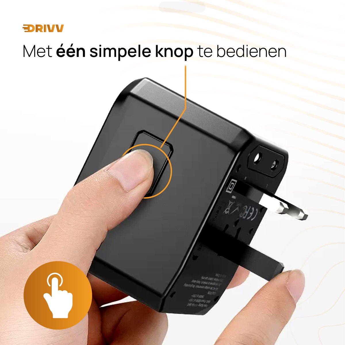 Drivv. Universeller Weltstecker – 4x USB & 1x USB-C-Schnelllade-Reiseadapter – Reisestecker für Amerika / England / Großbritannien / Kanada / Afrika / Japan / Mexiko / Thailand / Südamerika – Typ A, B, C, E, F, G, I, J, L, N – über 150 Länder – Reiseadapt