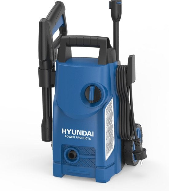 HYUNDAI Hochdruckreiniger 1500W - Komplettes Deluxe-Set - 360 L/Stunde - Inklusive zahlreichem Zubehör - Düsen - Terrassenreiniger - Seifenbehälter