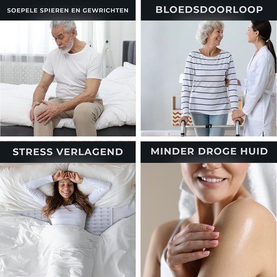 STAUS&BACH CozySnug - Elektrische Unterbettdecke für 1 Person (100W) - Wärmedecke mit 6 Heizstufen und Timer (2, 4 und 6 Stunden) - Waschbare Decke - 150x80 cm - Grau