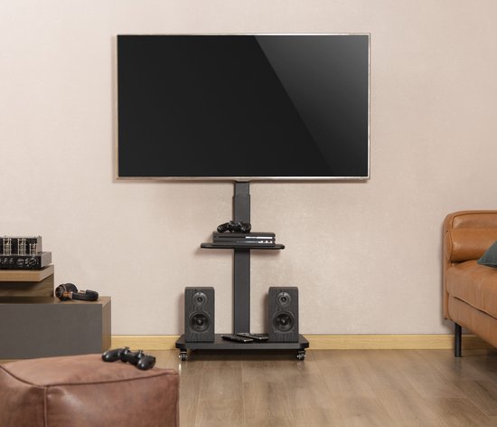 TV-Ständer auf Rädern - drehbar - 37 Zoll bis 75 Zoll