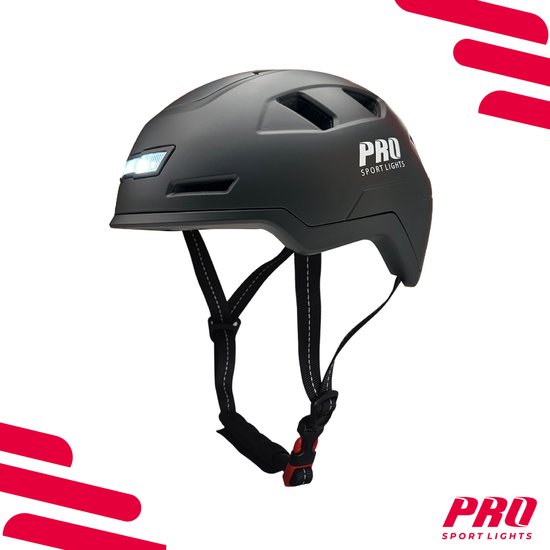 Pro Sport Lights Pedelec-Fahrradhelm Erwachsene - NTA 8776 - Herren/Damen - Helm Large - Schwarz