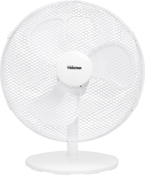 Tischventilator 40 cm - 3 Geschwindigkeiten - 85° Oszillation - Tristar VE-5727 - Weiß