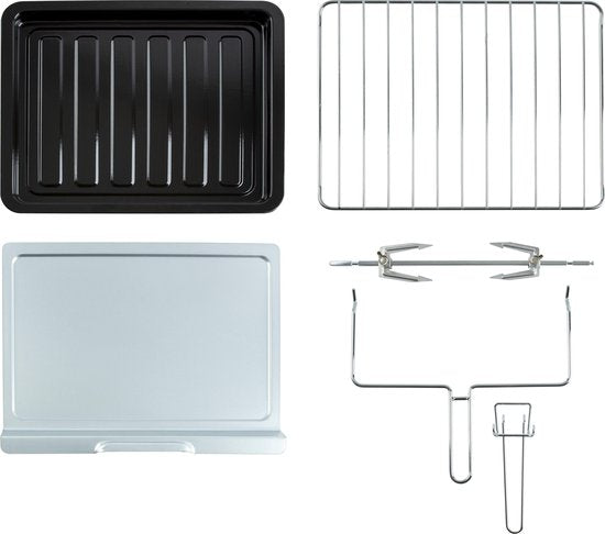 Inventum OV307B - Freistehender Umluftofen - Rotisserie - 30 Liter - 1600 Watt - 6 Programme - Schwarz